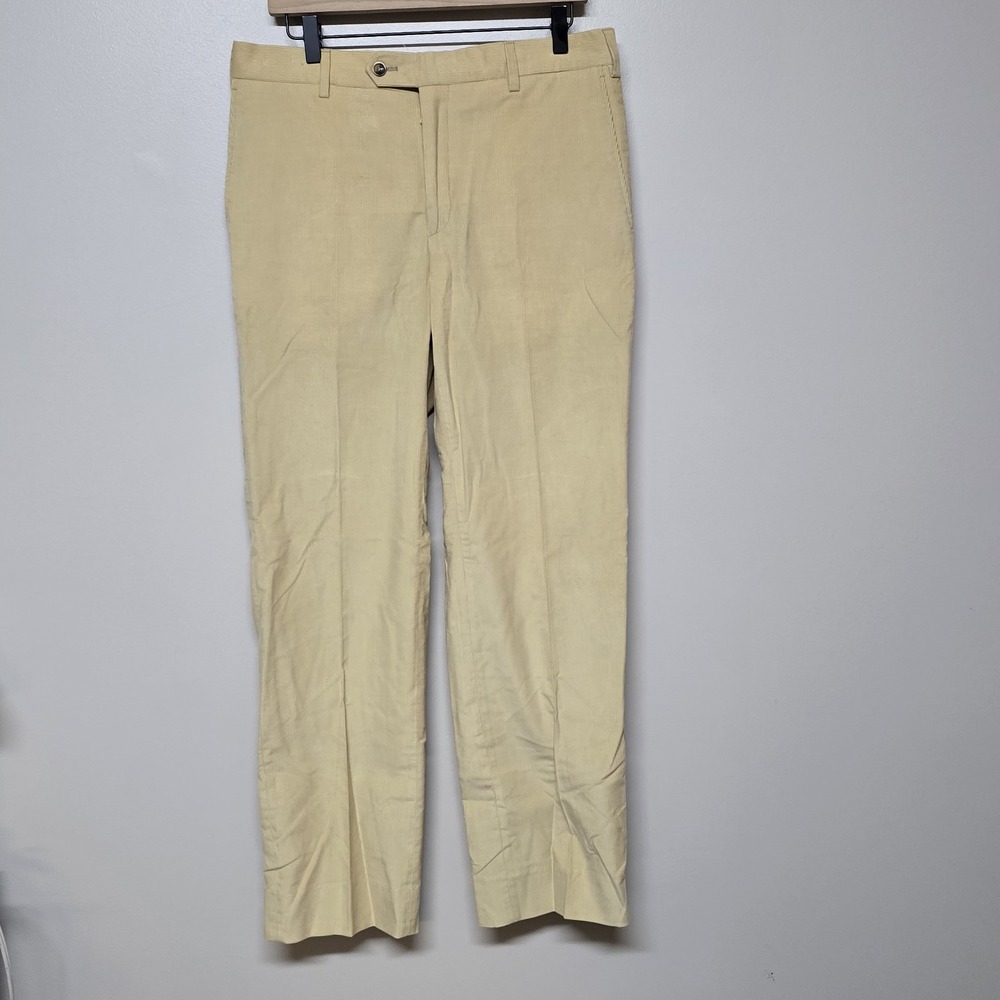 Solemare Maus & Hoffman Beige‎ Corduroy Pants Men's 34 Made in Italy 100% Cotton